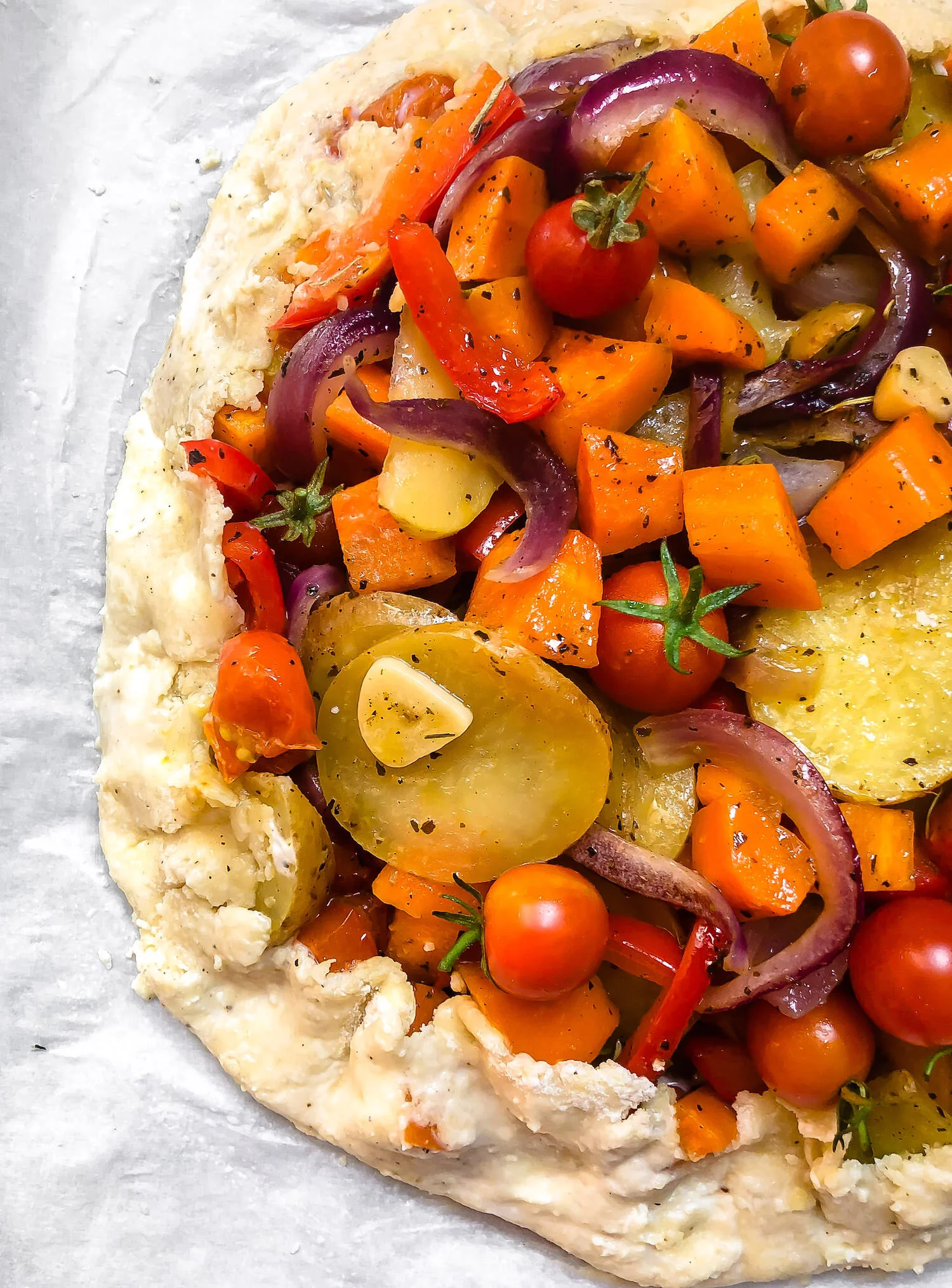 Roasted Vegetable Galette Truffles and Trends